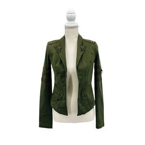 NWT Affliction Jacket Moto Dark Olive